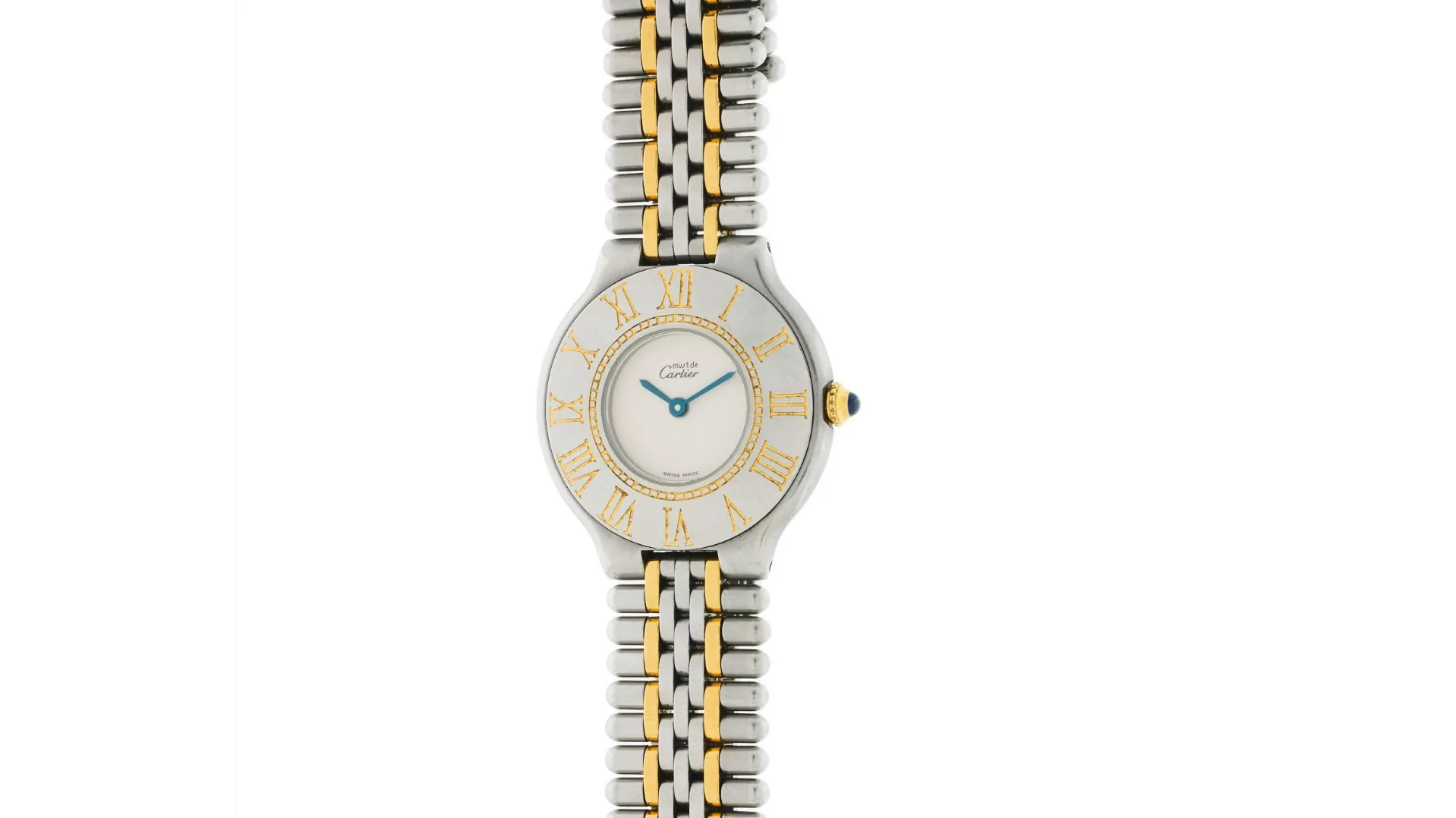 Cartier Must 21 31mm Yellow gold and Stainless steel Cream