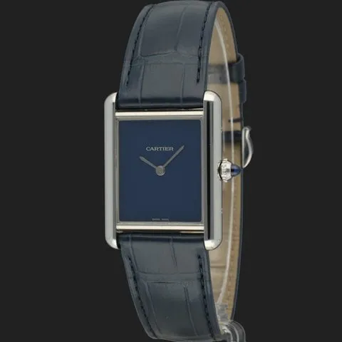 Cartier Tank WSTA0055 33.5mm Stainless steel Blue