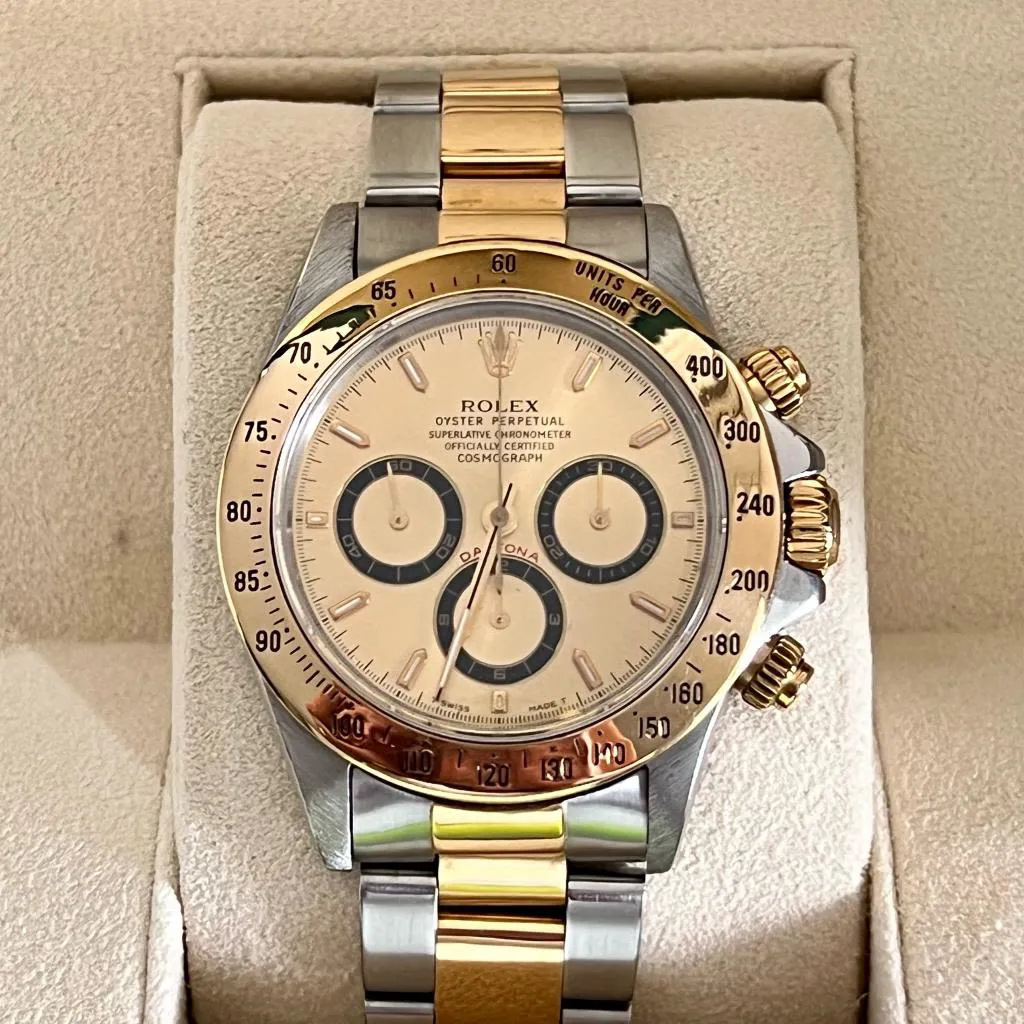 Rolex Daytona 16523 40mm Yellow gold and stainless steel Champagne