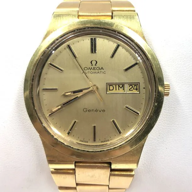 Omega Genève 36.5mm Metal and Gold-plated Champagne 2