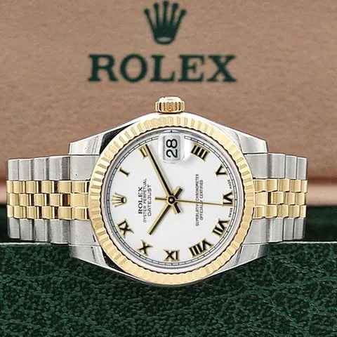 Rolex Datejust 31 178273 31mm Yellow gold and Stainless steel White