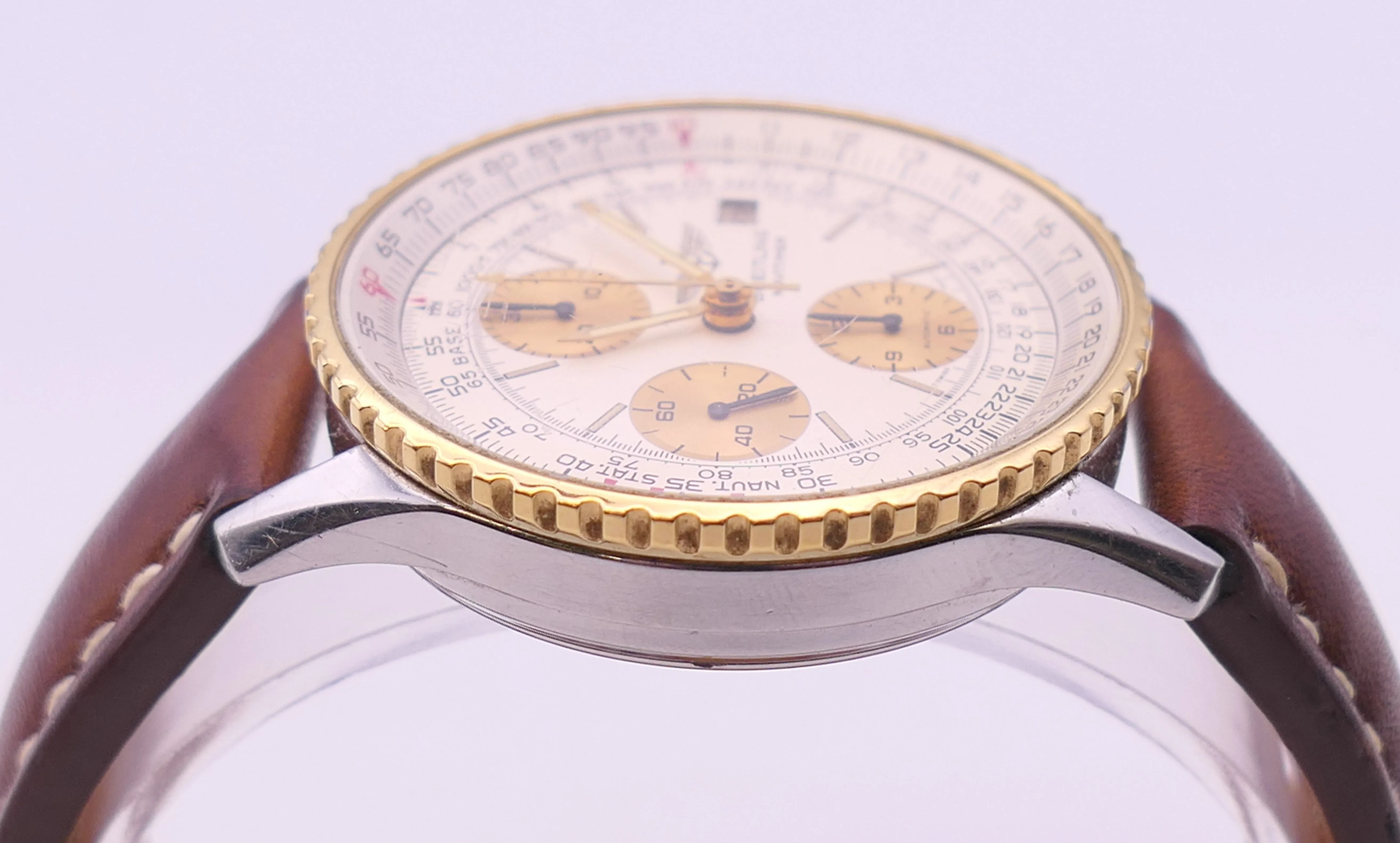 Breitling Navitimer 81610 40mm Yellow gold and stainless steel White 4