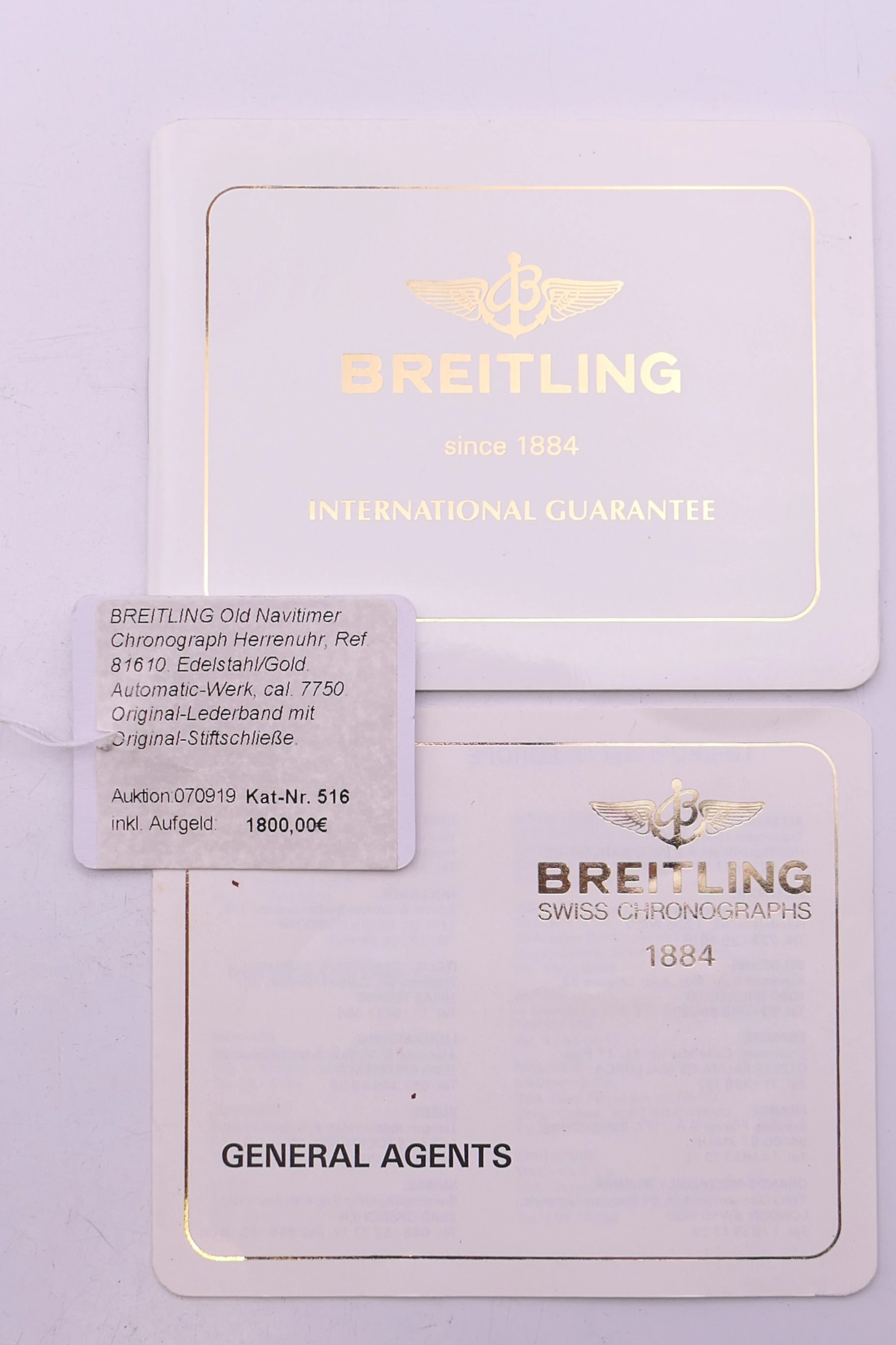 Breitling Navitimer 81610 40mm Yellow gold and stainless steel White 7