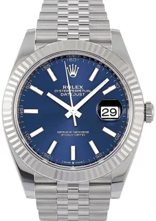 Rolex Datejust 41 126334 Yellow gold Blau