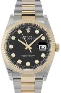 Rolex Datejust 36 126233 Yellow gold Schwarz