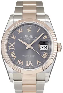 Rolex Datejust 36 126231 Rose gold Grau