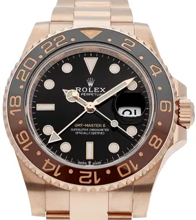 Rolex GMT-Master II 126715CHNR Everose gold Schwarz