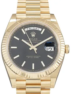 Rolex Day-Date 40 228238 Yellow gold Schwarz