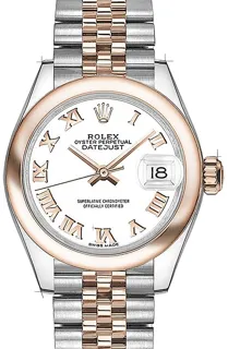 Rolex Lady-Datejust 279161 Rose gold Weiß