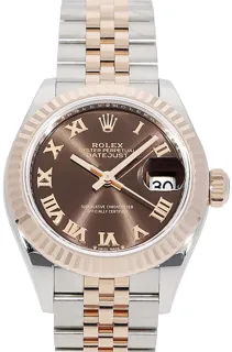 Rolex Lady-Datejust 279171 28mm Rose gold Braun