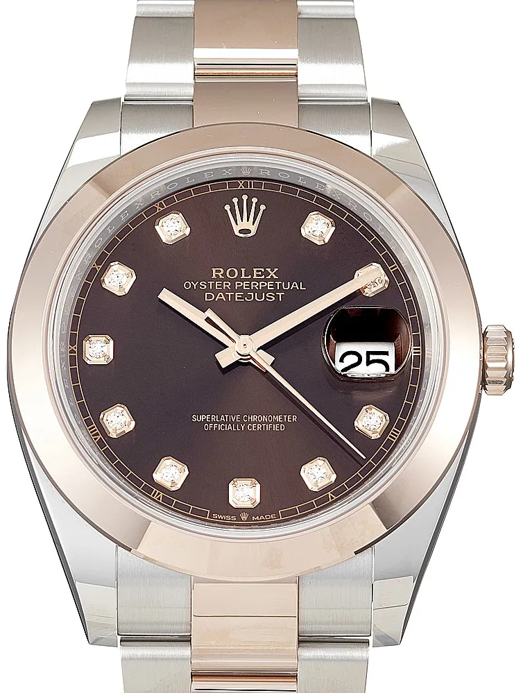 Rolex Datejust 41 126301 41mm Rose gold Braun