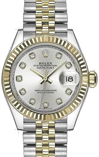 Rolex Lady-Datejust 279173 Yellow gold Silber