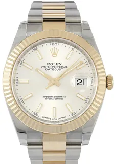 Rolex Datejust 41 126333 Yellow gold Silber