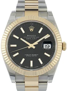 Rolex Datejust 41 126333 Yellow gold Schwarz