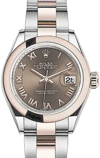 Rolex Lady-Datejust 279161 Rose gold Braun