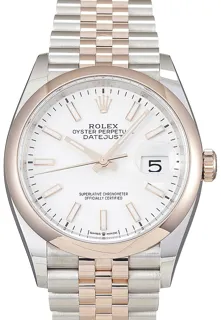 Rolex Datejust 36 126201 Rose gold Weiß