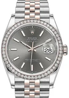 Rolex Datejust 36 126281RBR Rose gold Grau