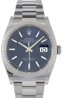 Rolex Datejust 36 126234 Yellow gold Blau