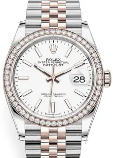 Rolex Datejust 36 126281RBR Rose gold Schwarz