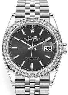 Rolex Datejust 36 126284RBR Yellow gold Schwarz