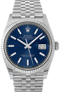 Rolex Datejust 36 126234 Yellow gold Blau