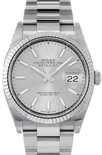 Rolex Datejust 36 126234 Yellow gold Silber