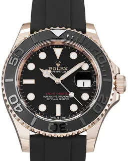 Rolex Yacht-Master 40 126655 Rose gold Schwarz