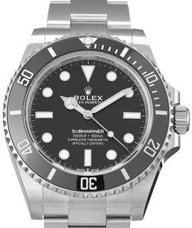 Rolex Submariner 124060 Stainless steel Schwarz