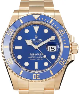 Rolex Submariner 126618LB Yellow gold Blau