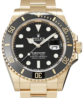 Rolex Submariner 126618LN Yellow gold Schwarz