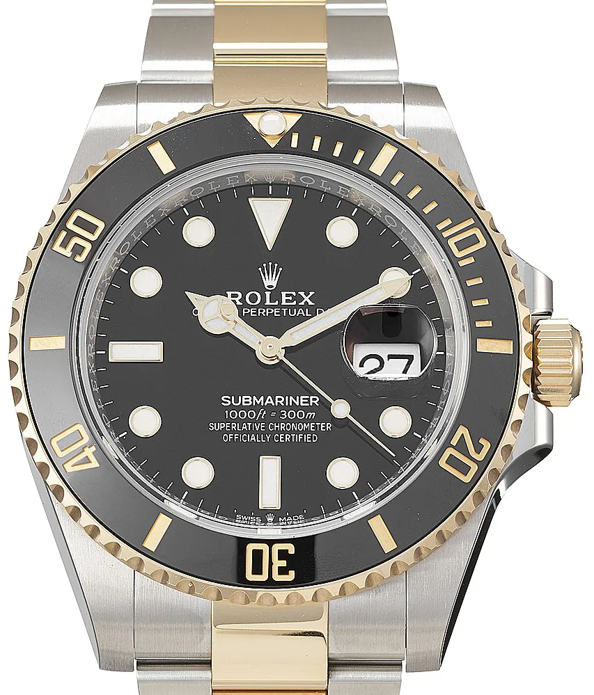 Rolex Submariner 126613LN 41mm Yellow gold Schwarz