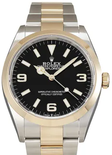 Rolex Explorer 124273 Yellow gold Schwarz