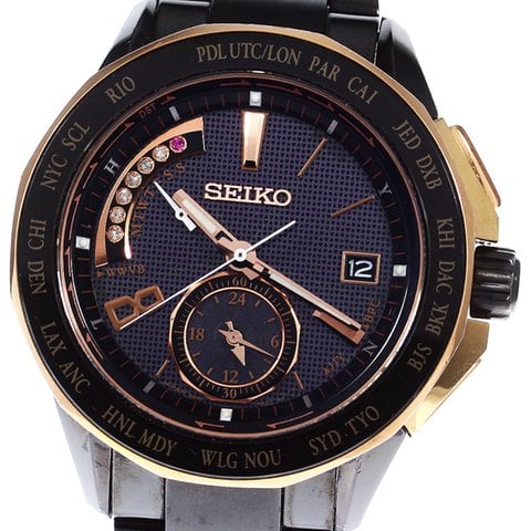 Seiko Brightz 8B54-0AV0 SAGA139 Stainless steel Black | Dealer