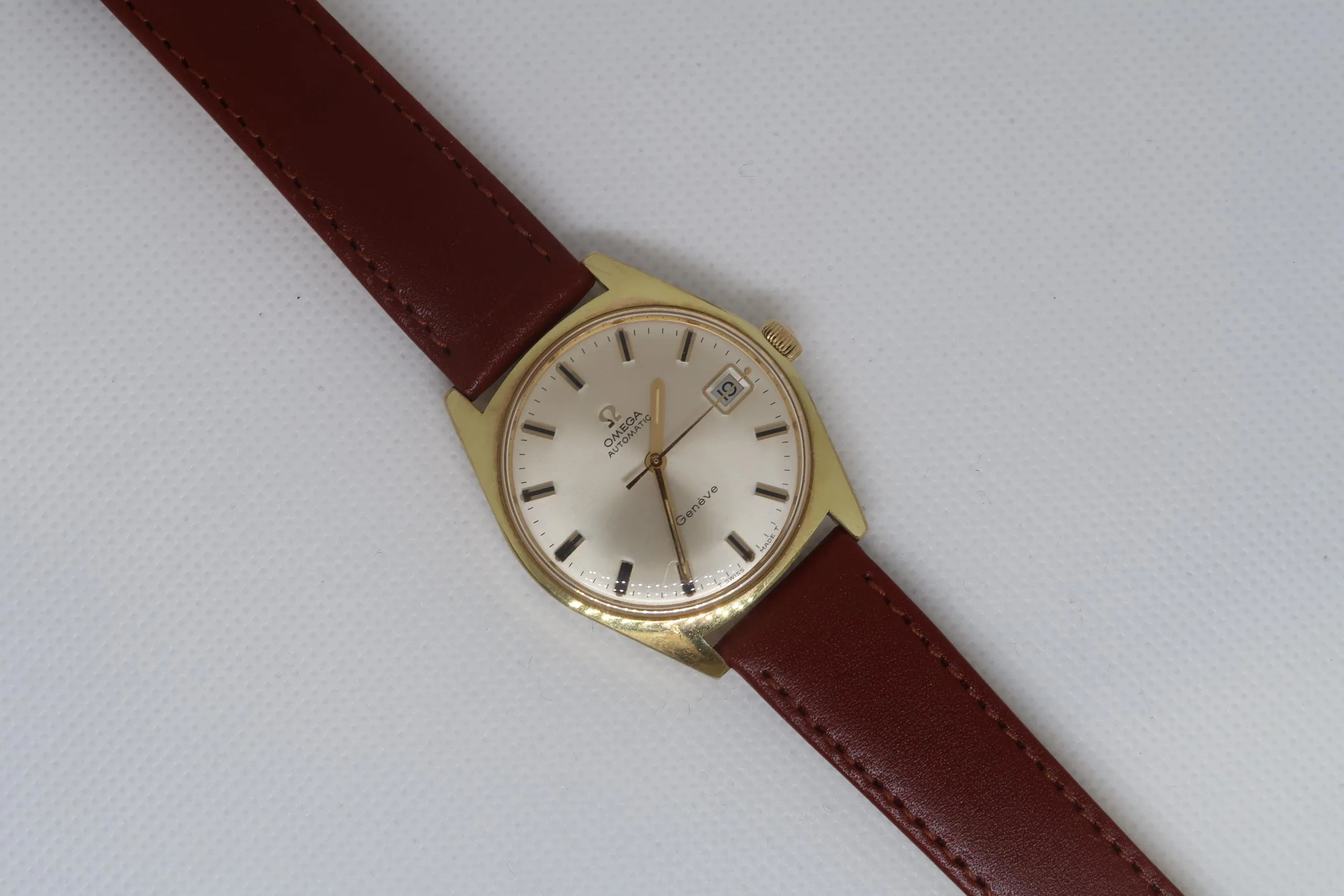 Omega Genève 166.041 nullmm Gold plated metal Silver