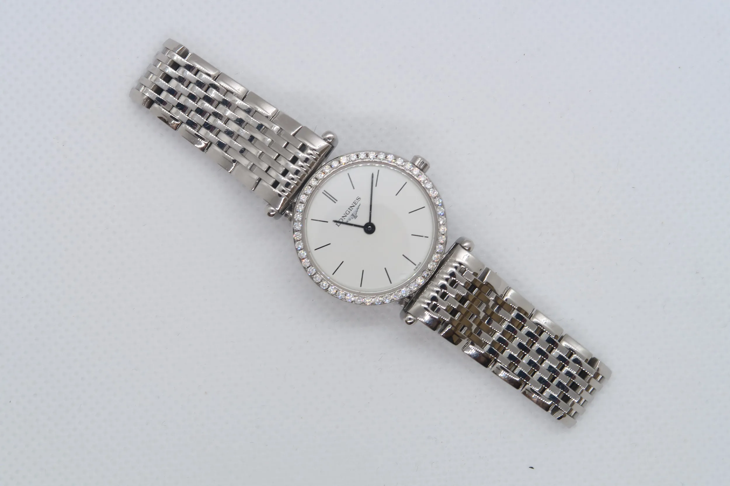 Longines La Grande Classique 23mm Stainless steel and Diamond White