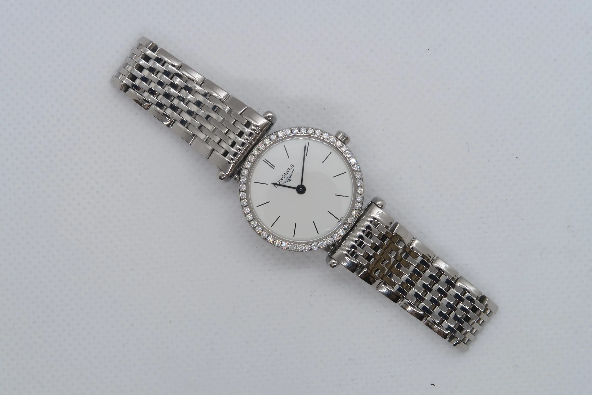 Longines La Grande Classique 23mm Stainless steel and Diamond White 1