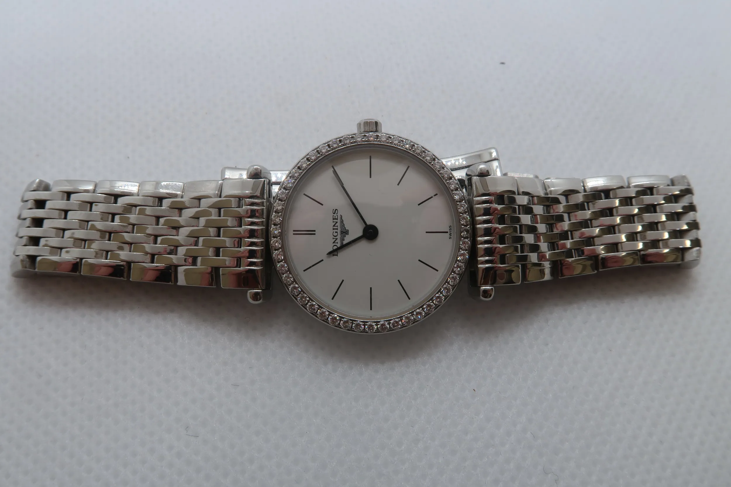 Longines La Grande Classique 23mm Stainless steel and Diamond White 2