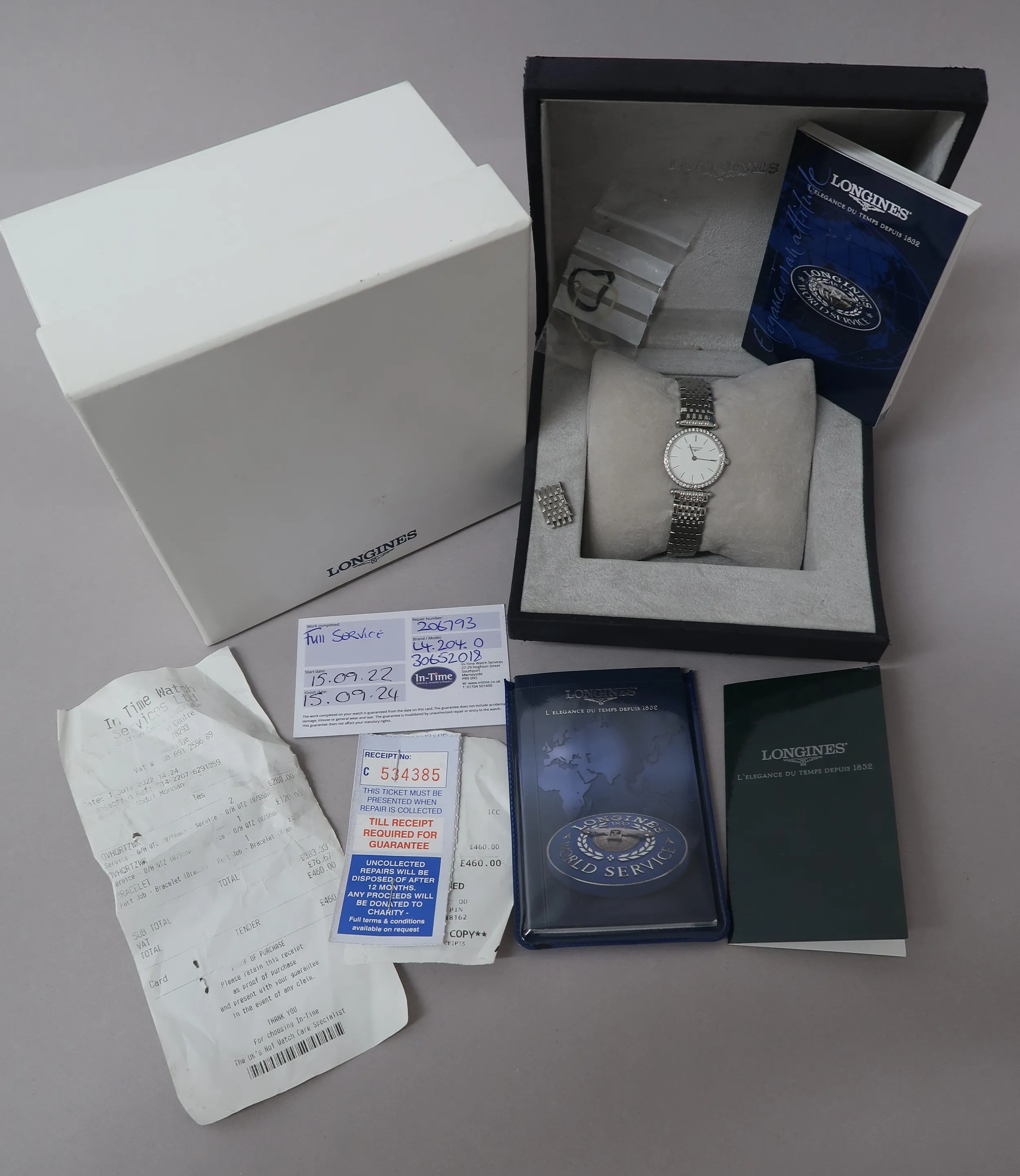 Longines La Grande Classique 23mm Stainless steel and Diamond White 4