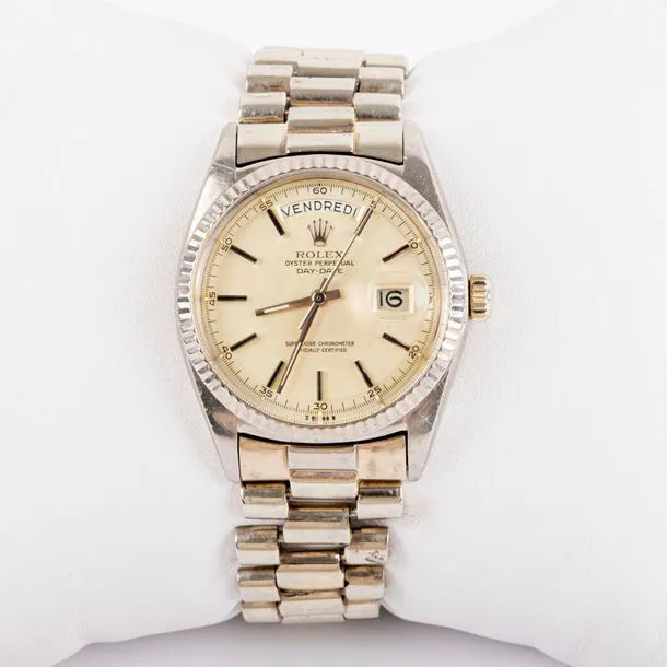 Rolex Day-Date 36 1803 35mm White gold Cream 1