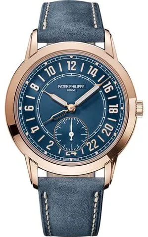 Patek Philippe Travel Time 5224R-001 42mm Rose gold Blue