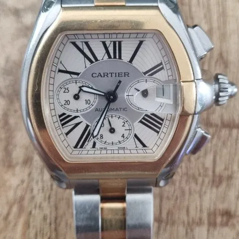 Cartier Roadster W62027Z1 48mm Yellow gold and Stainless steel Silver