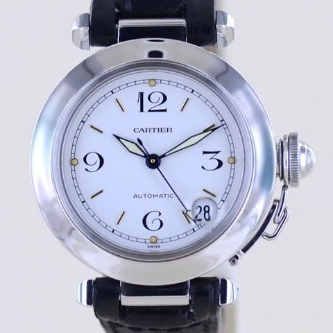 Cartier Pasha 2324 35mm Stainless steel White