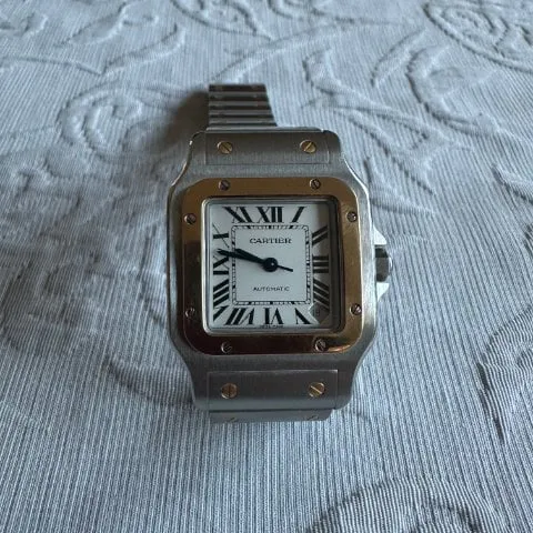 Cartier Santos 2823 32mm Gold/steel White