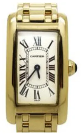 Cartier Tank Américaine 1710 19mm Yellow gold White