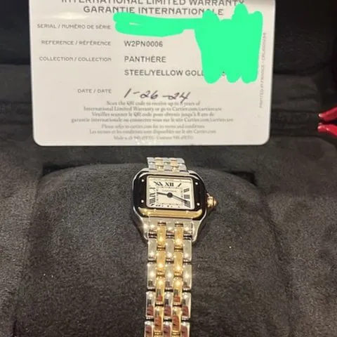 Cartier Panthère W2PN0006 22mm Yellow gold and Stainless steel Silver