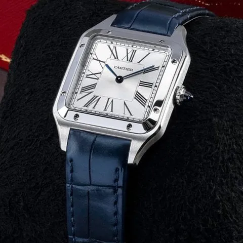 Cartier Santos Dumont WSSA0022 43.5mm Stainless steel Silver