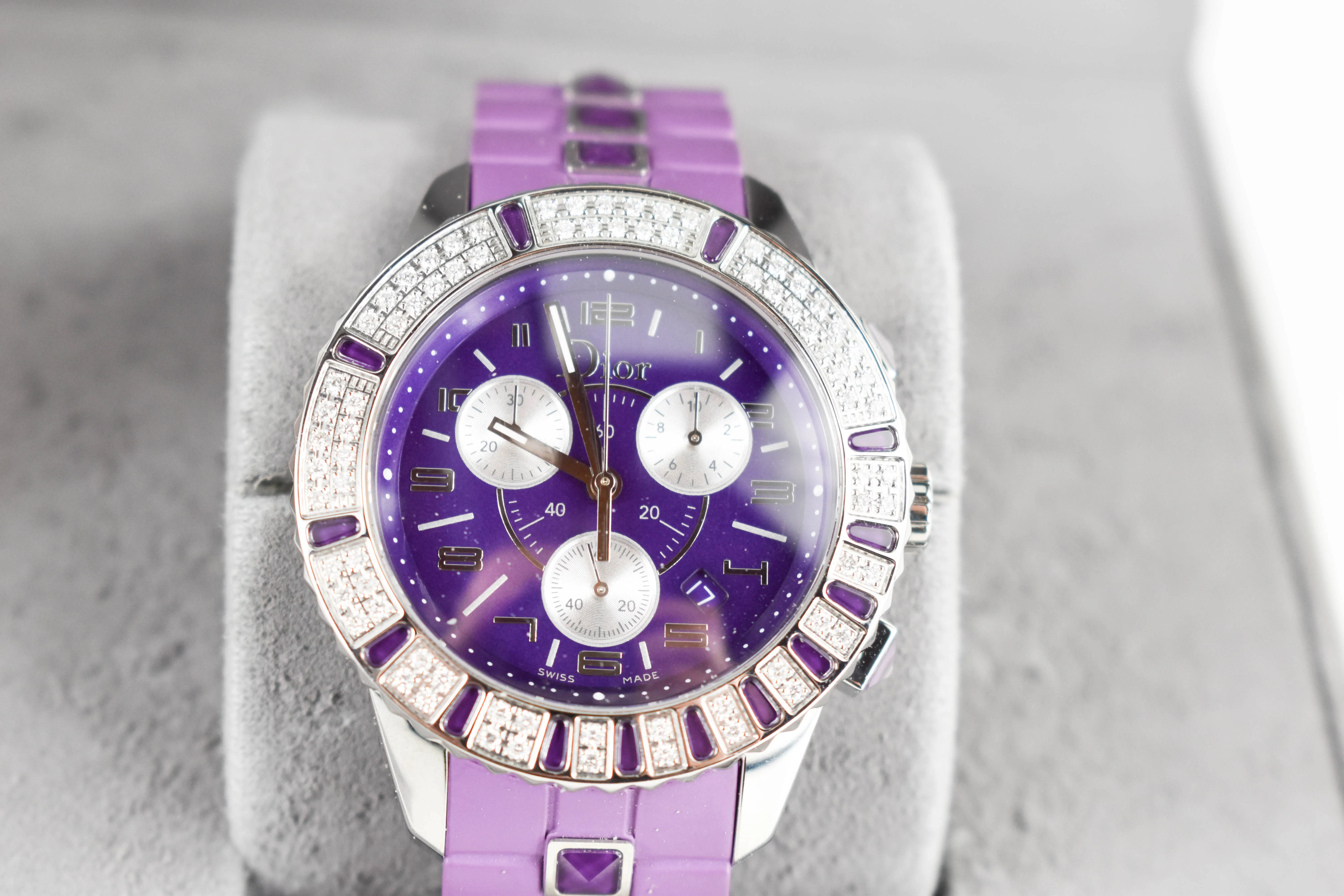 Dior CD11431JR001 Stainless steel and Diamond and Sapphire Purple