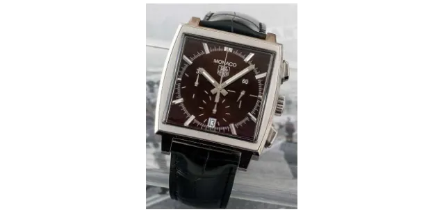 TAG Heuer Monaco CW2114 40mm Stainless steel Brown