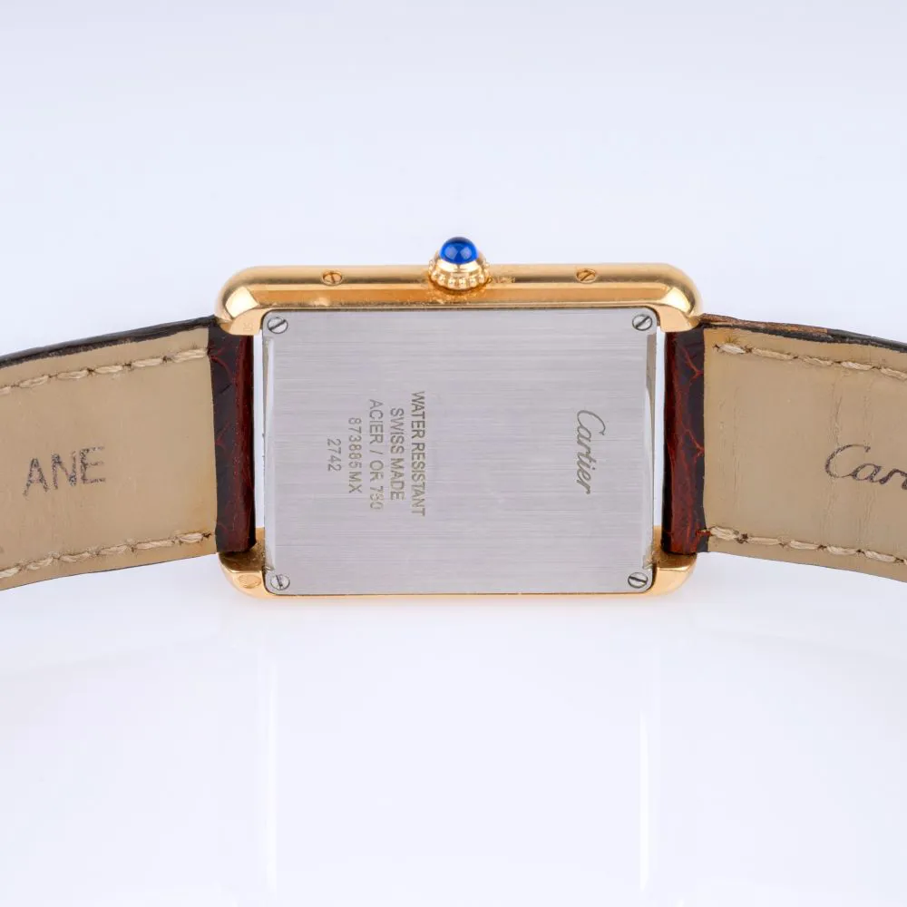 Cartier Tank Solo 2742 35mm Yellow gold and stainless steel Cream 1