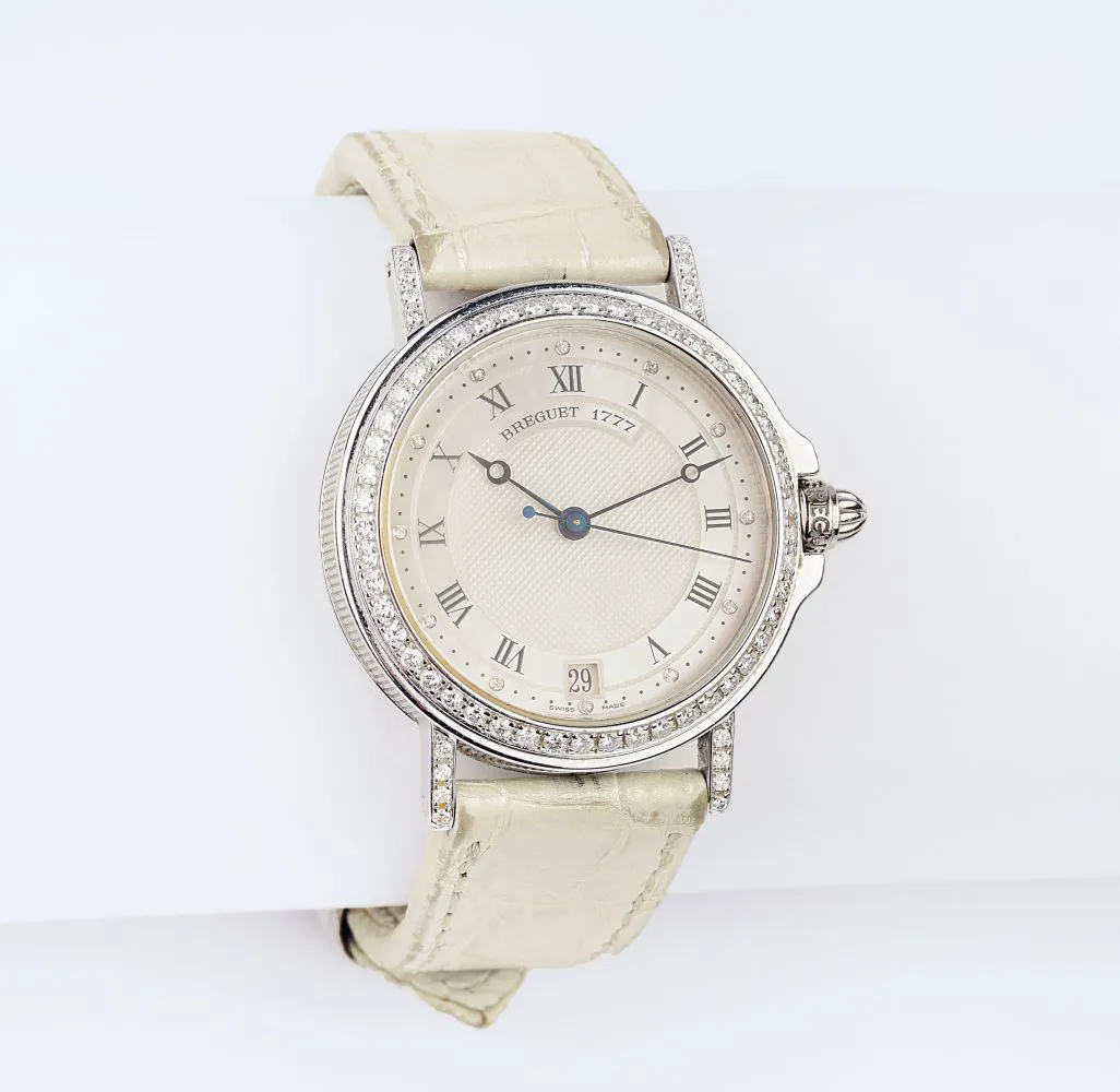 Breguet Marine 32mm White gold and Diamond Mother-of-pearl